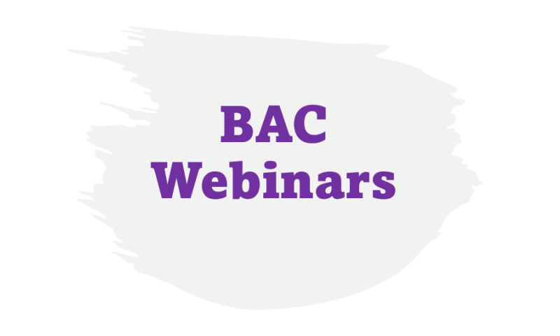 BAC Webinars